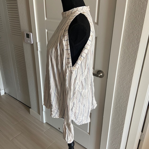 Free People Off-The-Shoulder Striped Top - Picture 3 of 6